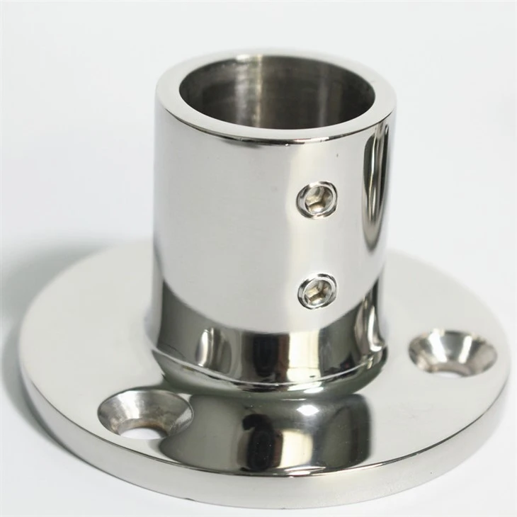 13-Polish 316SS Round Base Rail Fitting (1)